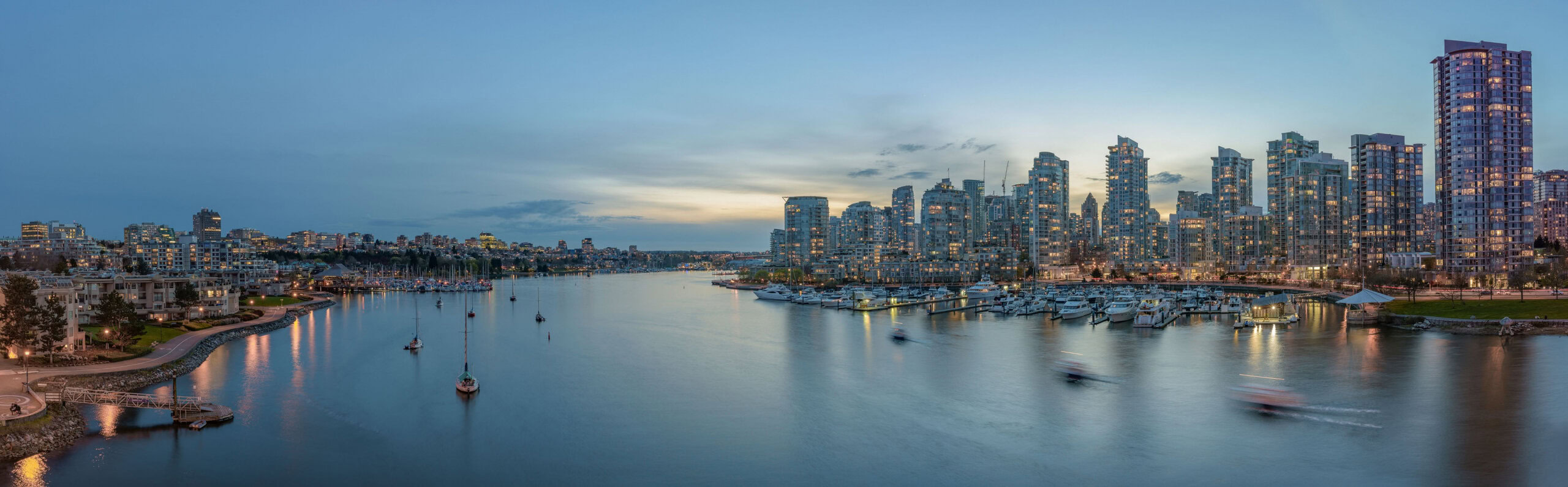 Vancouver skyline and mountains in the Lower Mainland